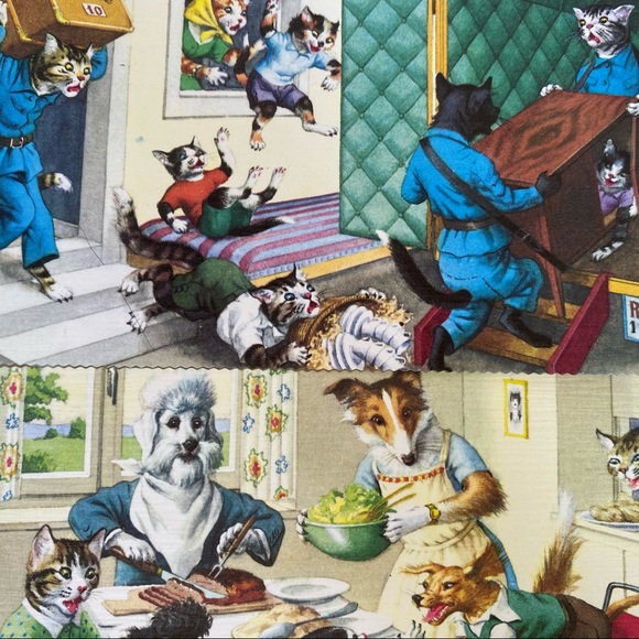 Vintage Postcards. Set of 5 Mainzer Cats/Dogs - Picture 5 of 12